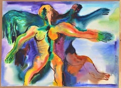 Luces y Sombras. Acuarela sobre papel. 56x76 cm. Atribuido.