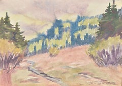 Autumn Landscape. 1972. Aquarelle. 29x40 cm. Signed