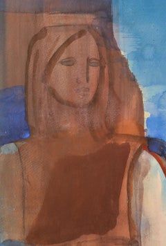 Folk girls. 21st century Paper, watercolor. 102x72 cm. Signed.