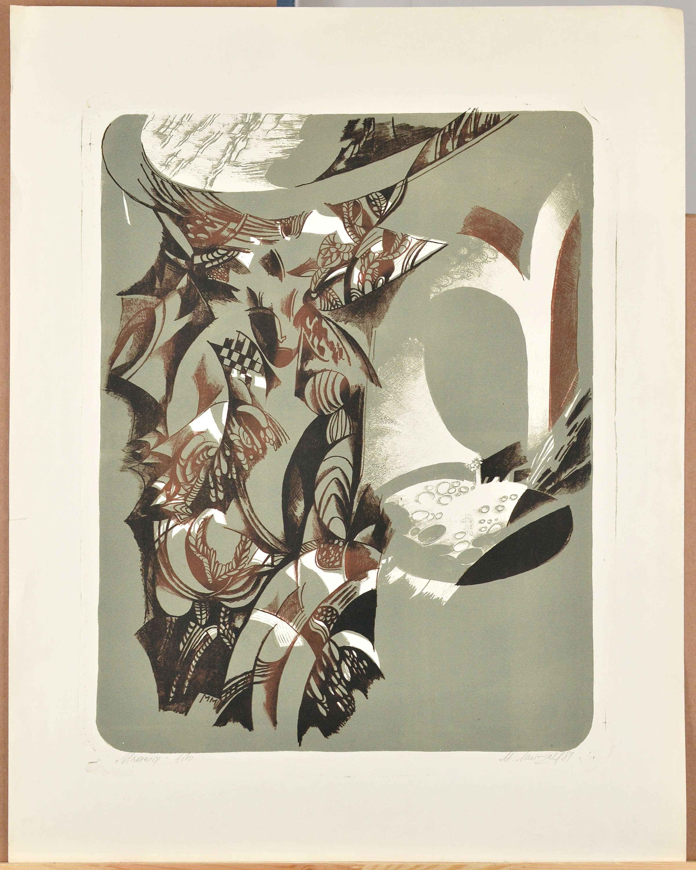 Urania. 1981. Papier, Lithografie. 64 × 50 cm.