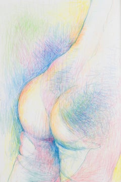 Where the Sun shines - green grass begins to sprout 2022. Paper, pencil. 29x19.