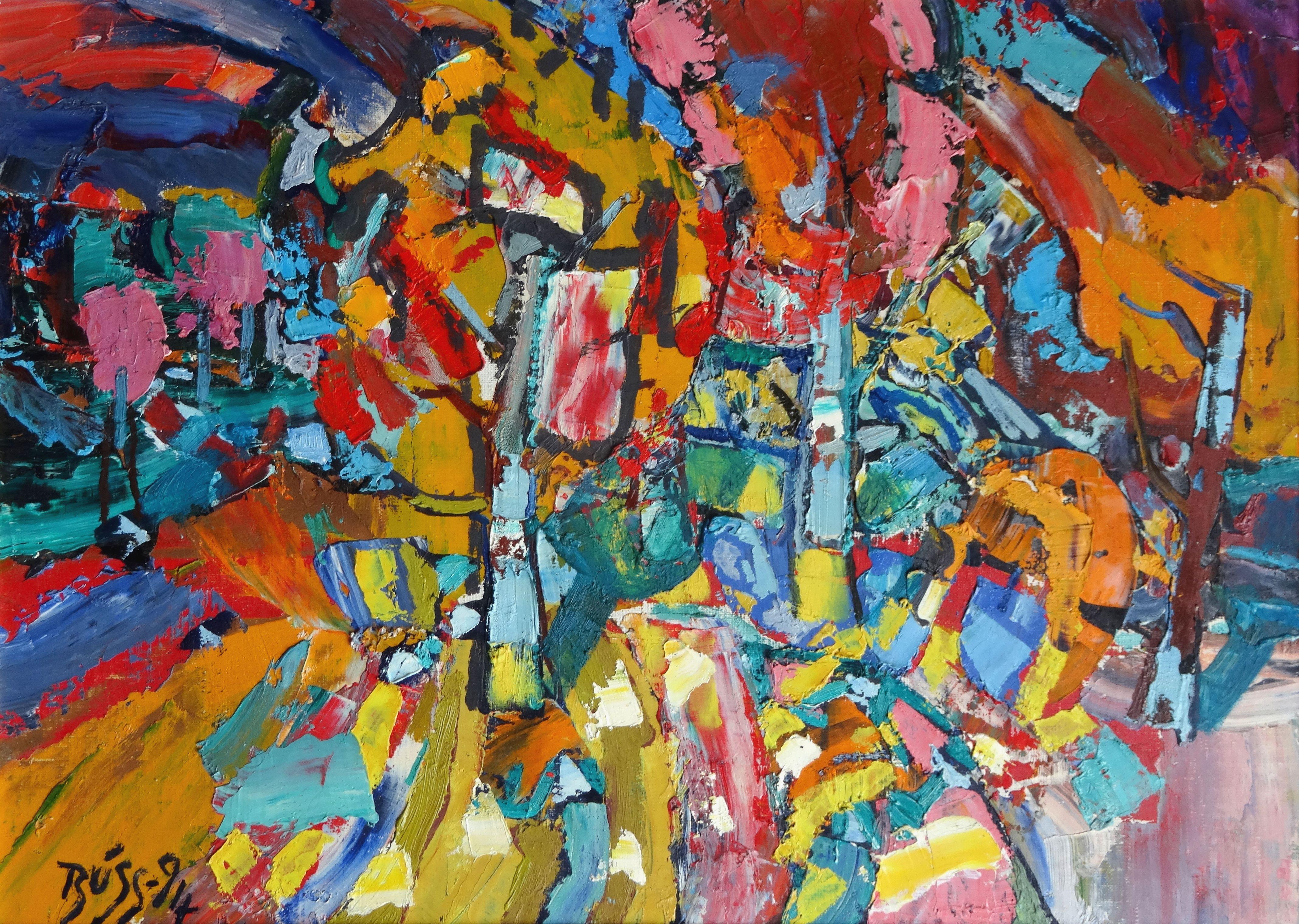 Sunny day. 1994, oil on canvas and cardboard, 50x70 cm