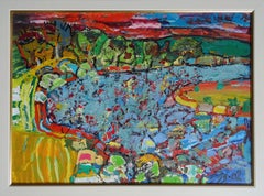 Nach Sonnenuntergang. 2002, Öl auf Leinwand und Karton, 50x70 cm