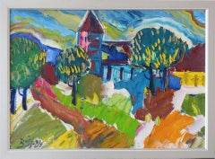 City Dagda. 1984. Oil on canvas and cardboard, 50x70 cm