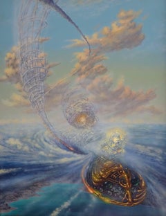 Fantastic journey. 1993, acrylic on canvas, 90x70, 5 cm