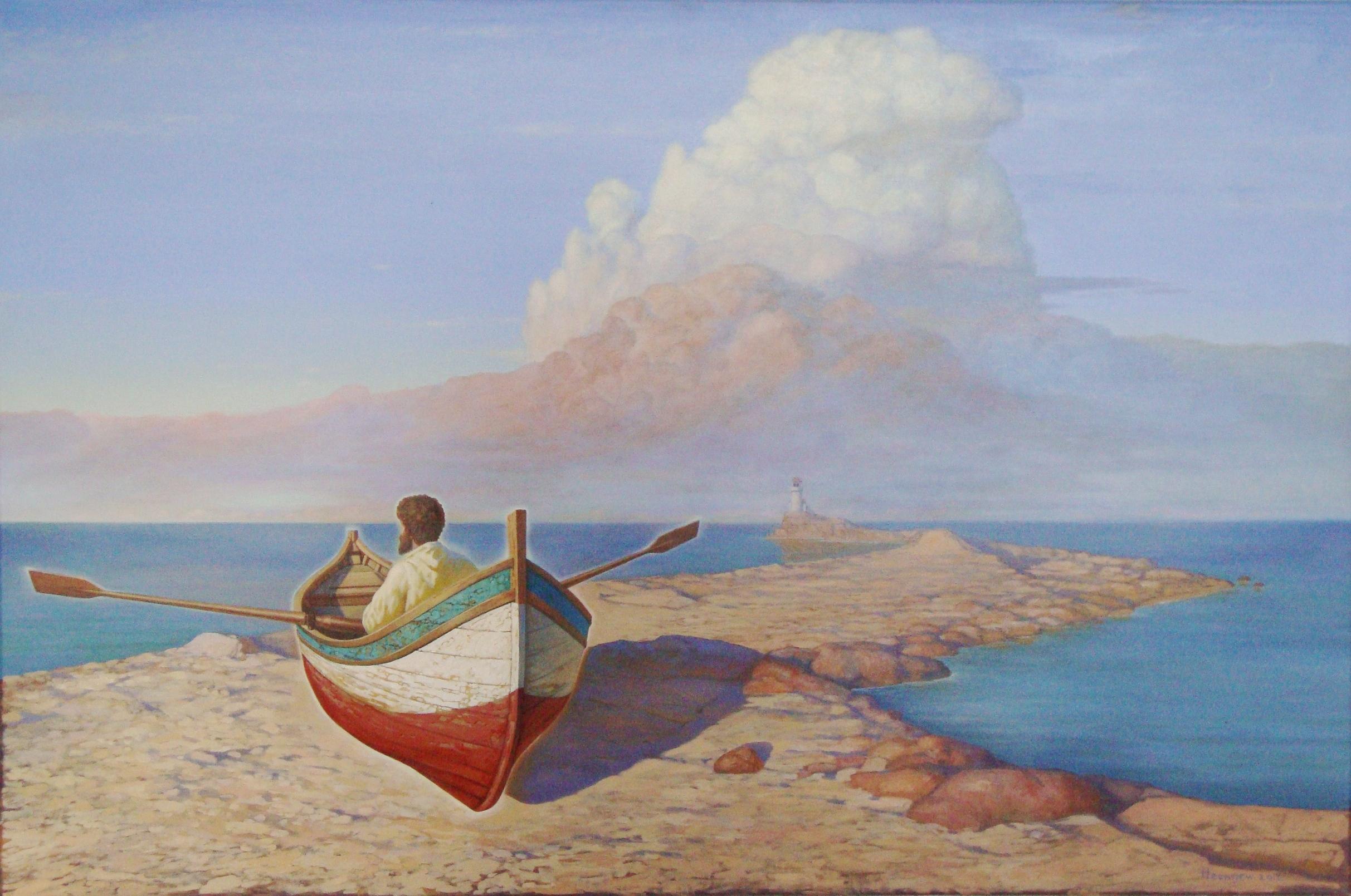 Figurative Painting di Igor Leontiev - Passeggiata. 2012, olio su tela, 80x120 cm