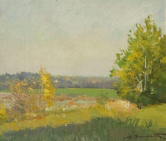 Summer landscape. Oil on canvas, 30x35 cm
