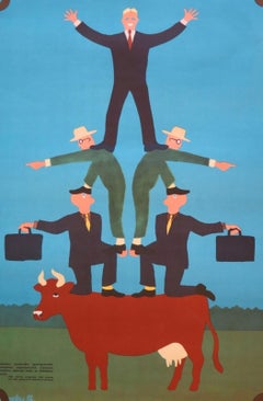 Retro Social poster. 1982, offset printing, 87.5x57 cm