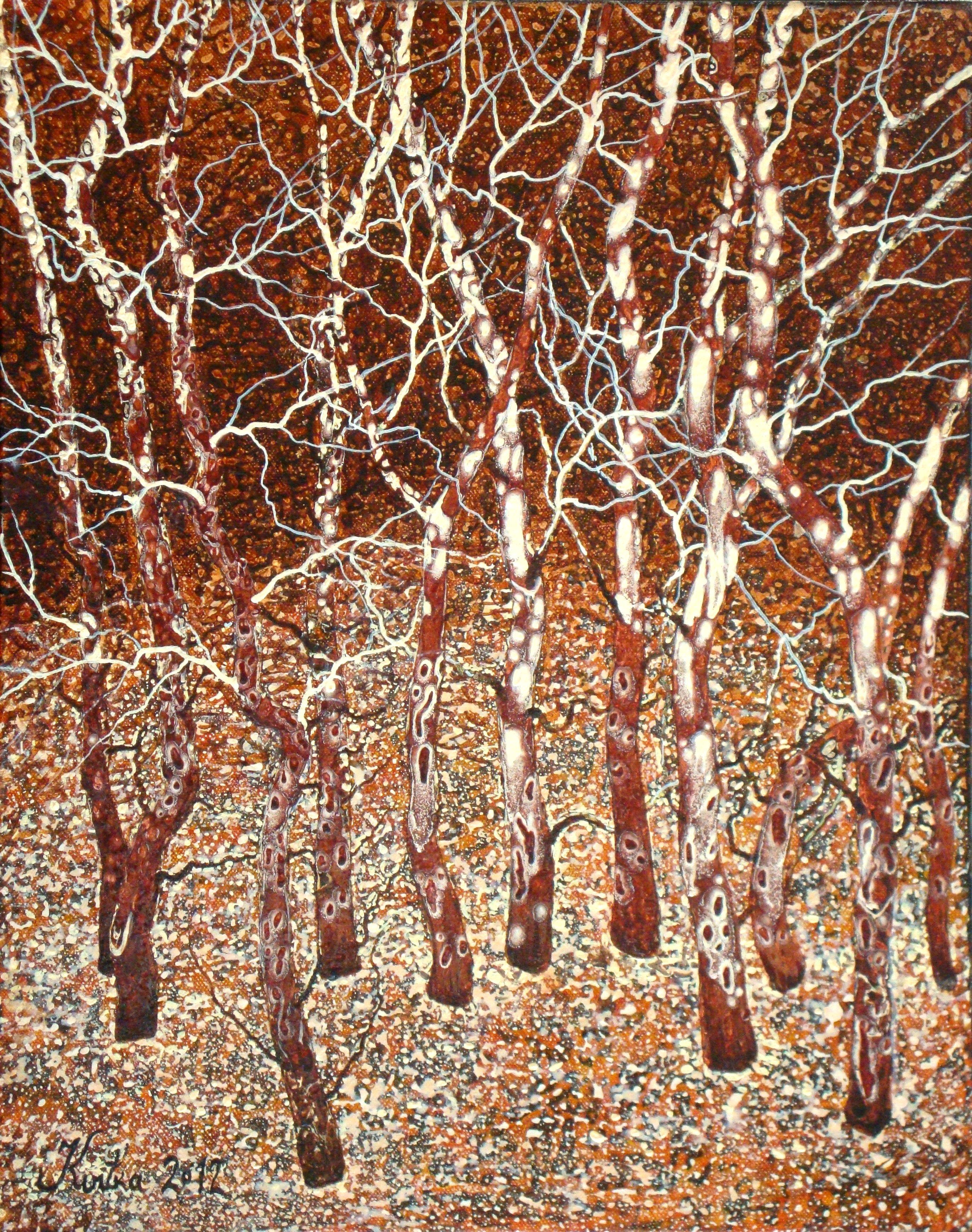 Best friends. 2012, huile sur toile, 50x40 cm