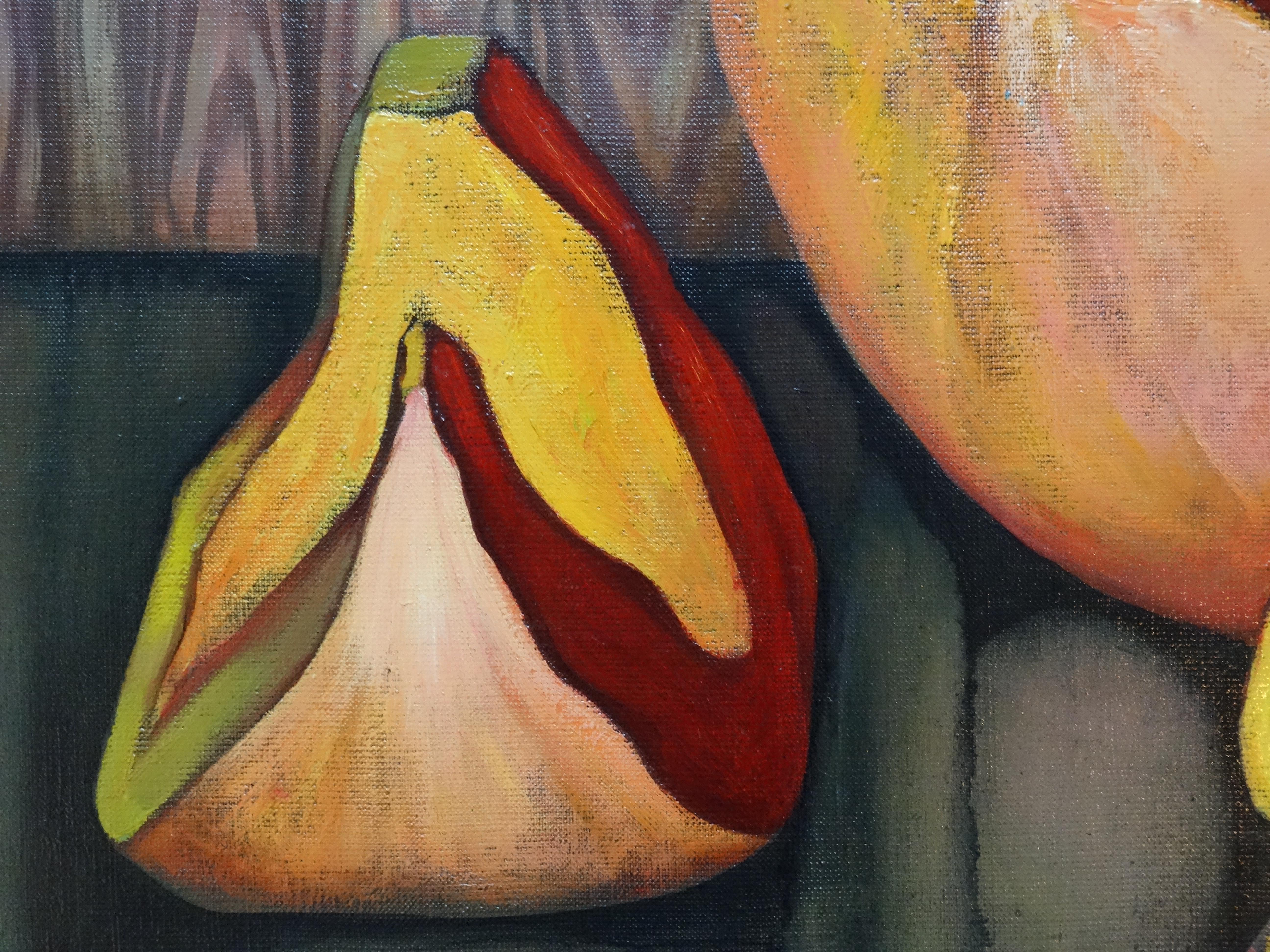 Pumpkins. Oil on canvas, 66, 5x96 cm - Contemporary Painting by Kristine Kvitka
