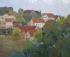 Vintage Talsi. Oil on canvas, 59x72 cm