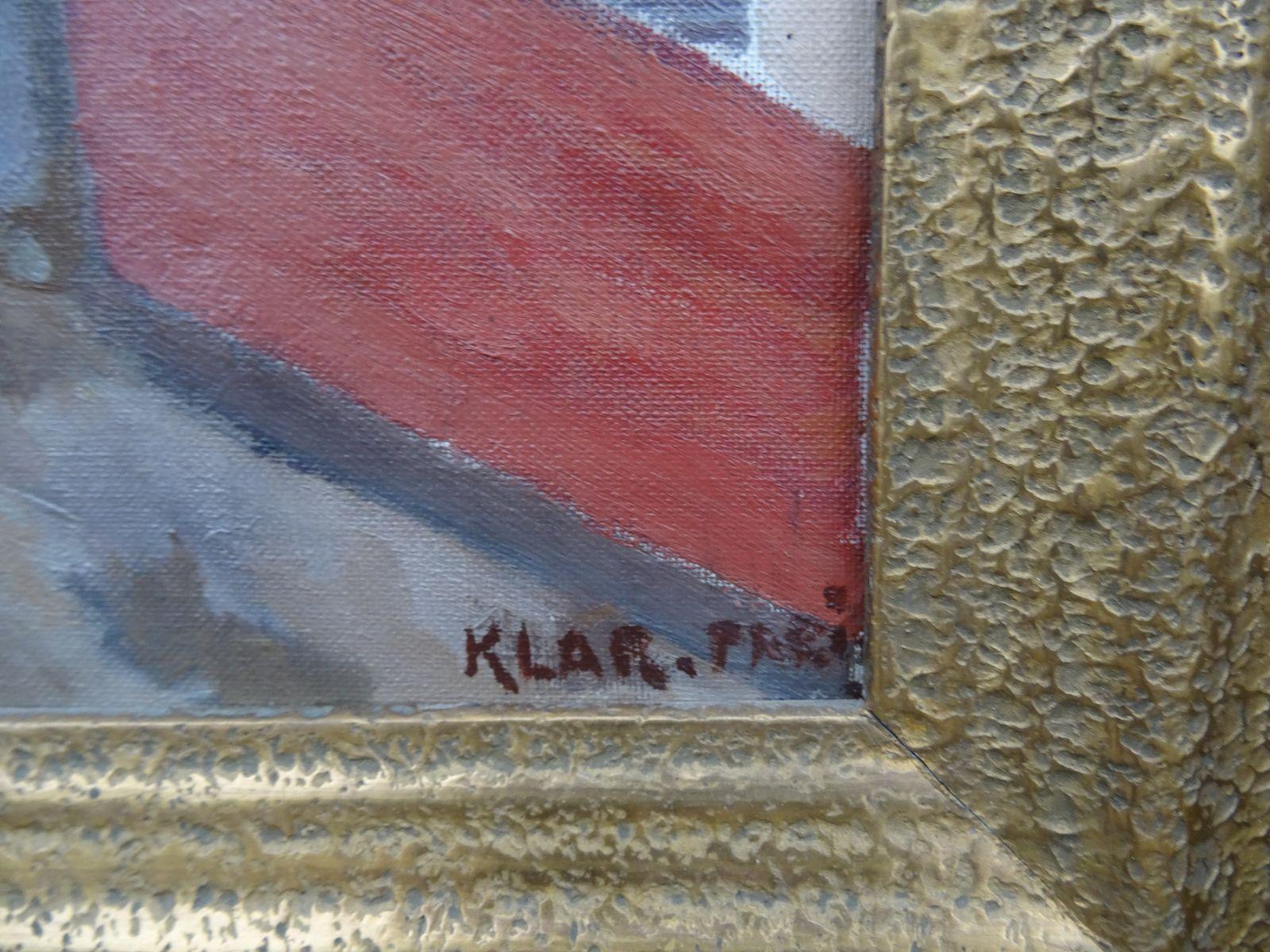 Tetti di Parigi. 1930s. Olio su tela, 60x80 cm in vendita 1
