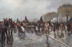 Boulevard di Parigi. XX secolo, tela, olio, 60x90 cm