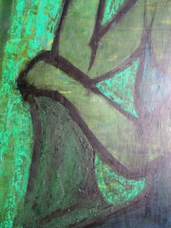 Thoughts. Oil on wood, 95, 5x66 cm