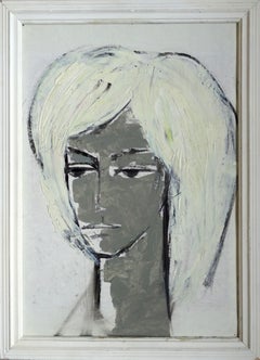 Retrato. cartón, óleo, 50x35, 5 cm
