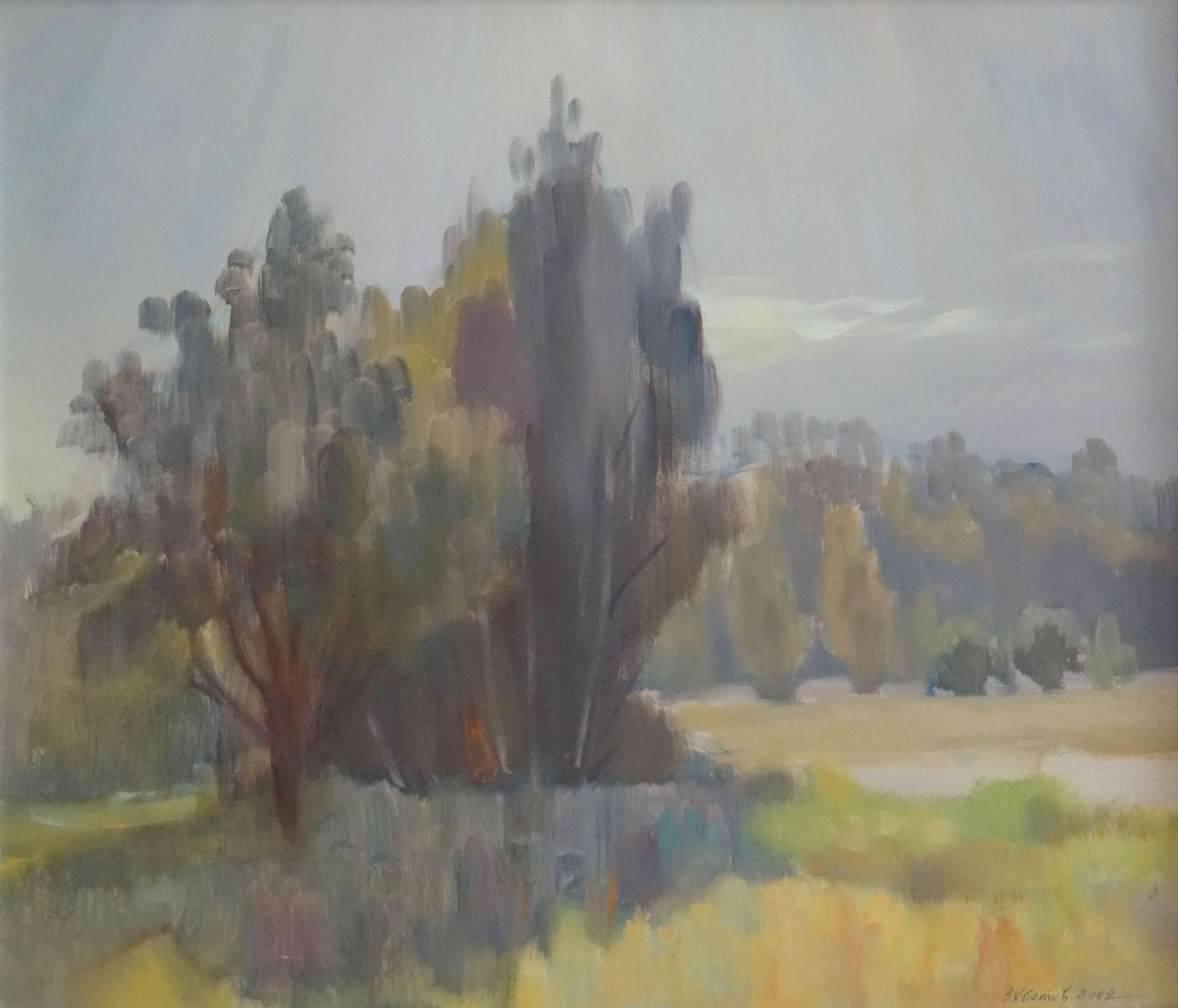 Landscape. 2002, oil on cardboard, 60x70 cm