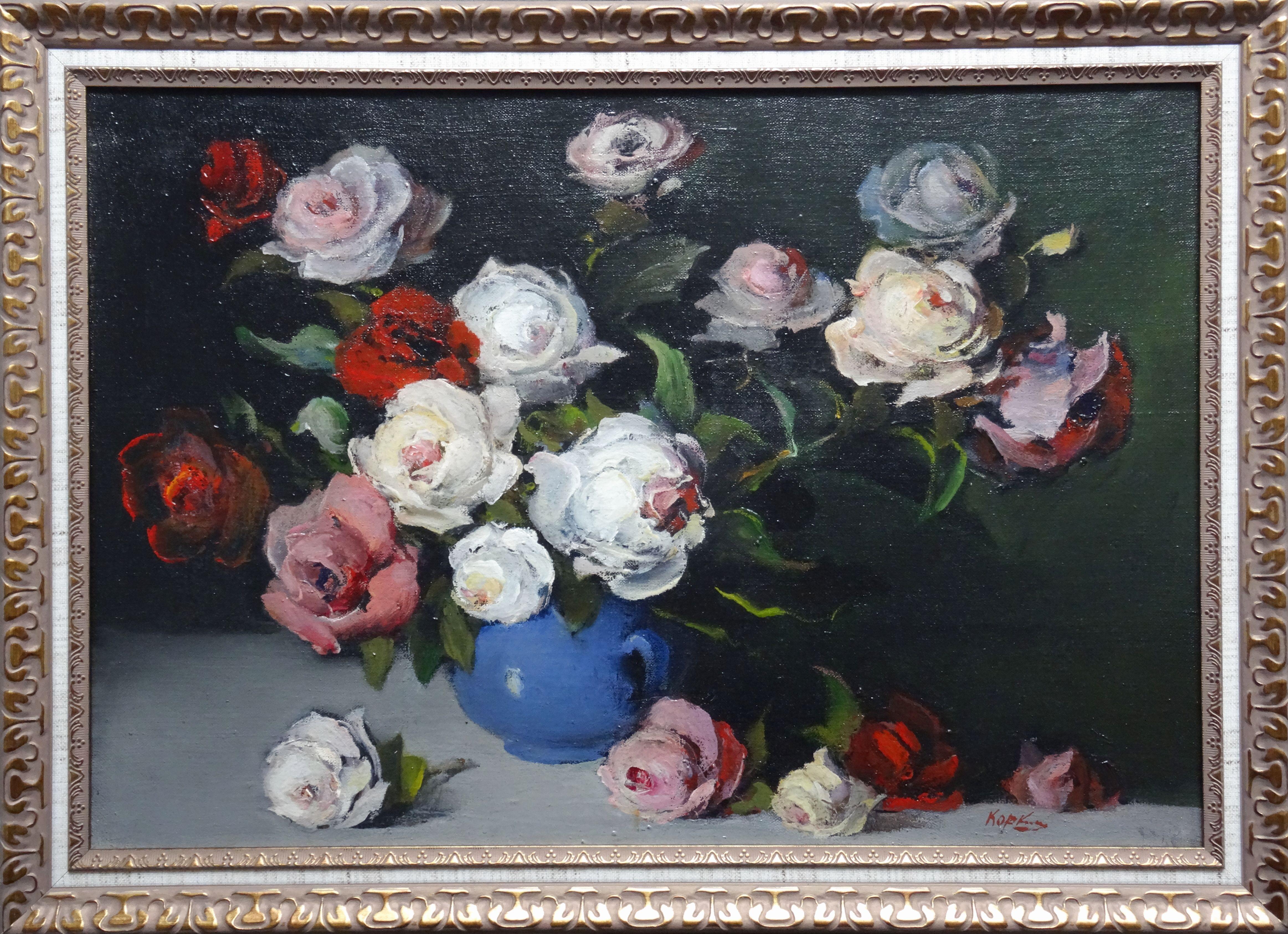 Ramo. 1995, óleo sobre lienzo, 49, 5x72 cm - Painting Realista de Dmitry Korzhanov