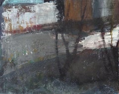 Zusammensetzung mit Tulpen. Öl auf Karton, 49,5 x 39,5 cm