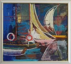 Boat. 1975, canvas, oil, 54.5x60.5 cm