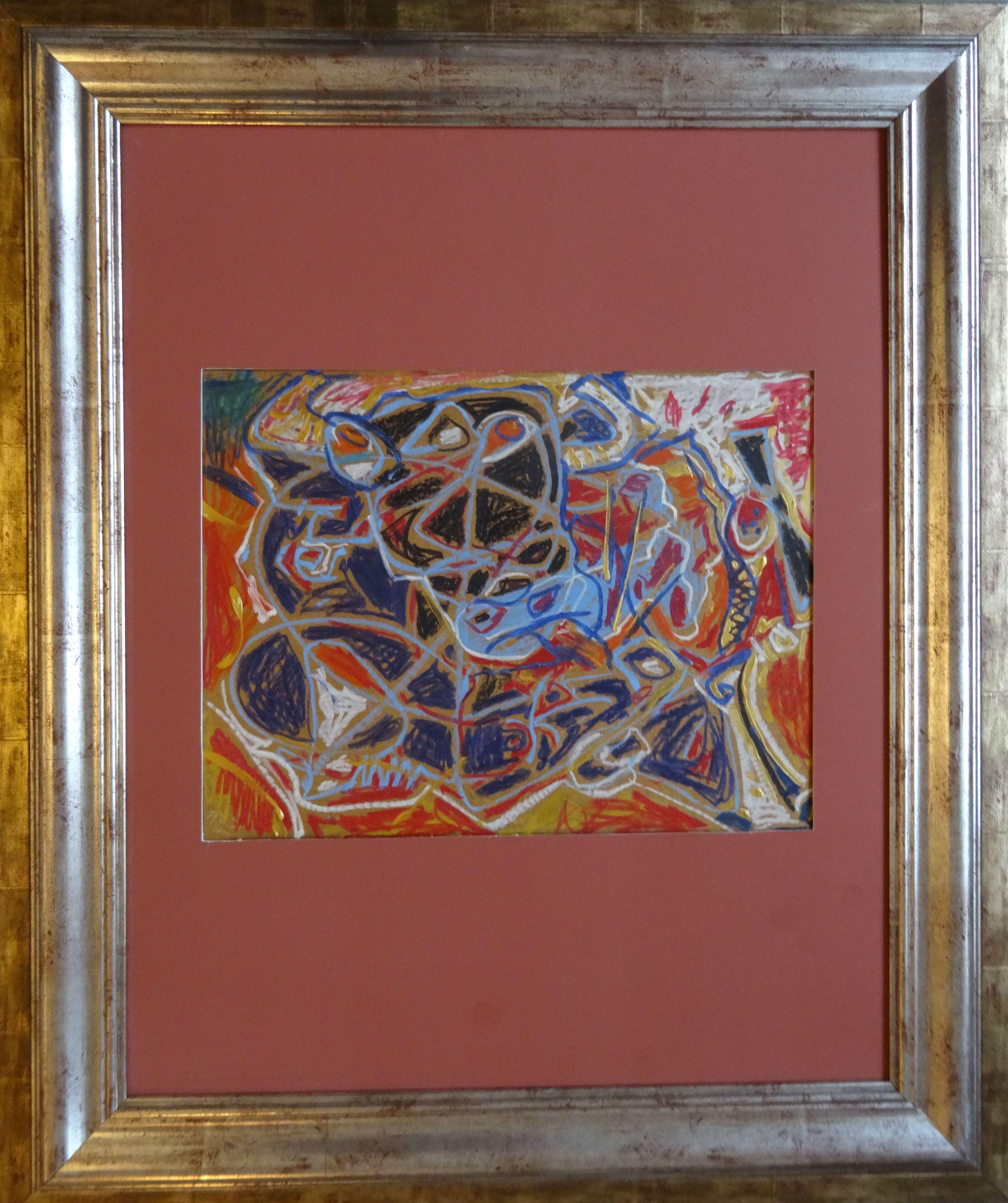 Ole! 2003, tecnica mista su cartone, 30x39 cm - Painting di Gunta Liepina Griva