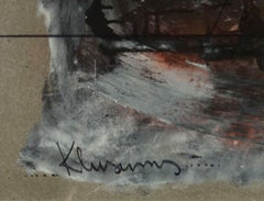 Silenzio. Carta, tecnica mista, 70x100 cm