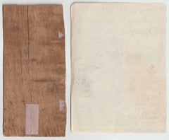 Women portraits. 2.pcs., paper, mixed media, 10, 2x5, 3 cm, 13, 9x10, 2 cm