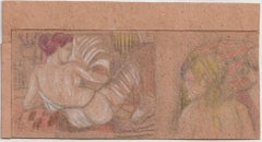 Heter Golosh's Venus  1958, cardboard, mixed media, 6, 8x15.6 cm