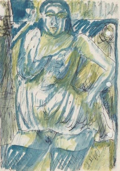 Act. 1960, cardboard, mixed media, 14x10 cm
