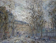 Paris. Luxembourg Garden area. 1975., oil on canvas, 50, 5 x 66 cm