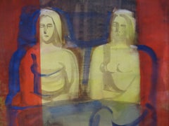 Reflections. 1982. Watercolor on paper, 82x84 cm