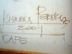 Cafe. 2004, canvas, oil, 73x60 cm