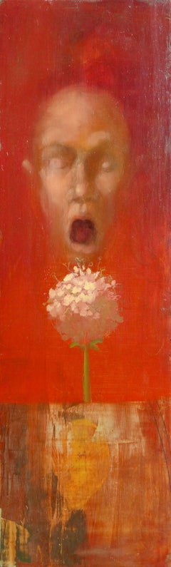 Senza titolo. 2002, olio su legno, 57x17, 5 cm
