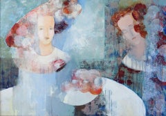Ladies with fruit. Canvas, oil, 70x100 cm