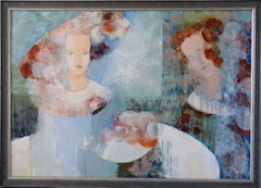 Ladies with fruit. Canvas, oil, 70x100 cm