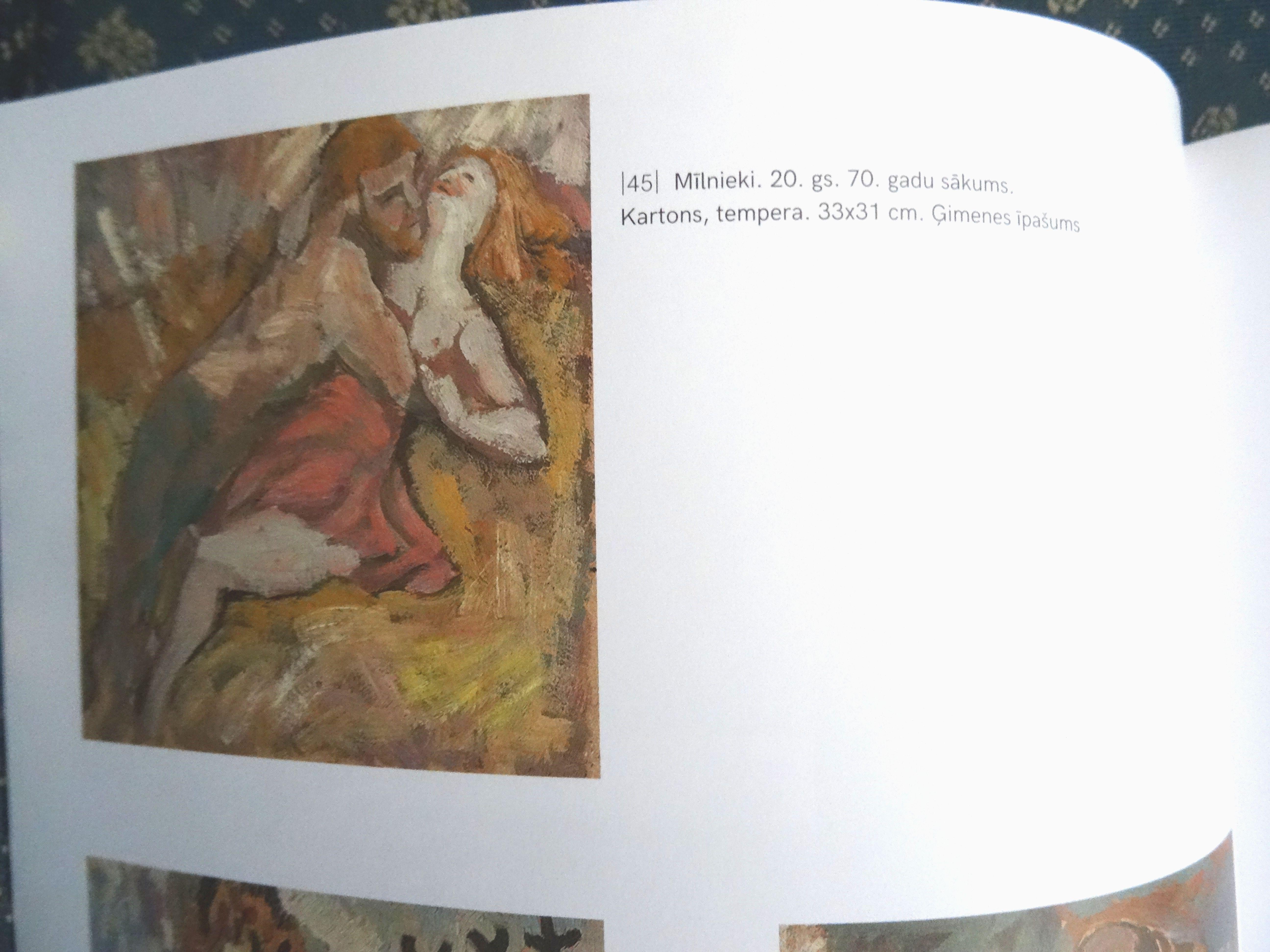 Amanti. Cartone, tecnica mista, 33x31 cm + libro regalo - Figurative Painting Grigio di Vladimir Glushenkov 