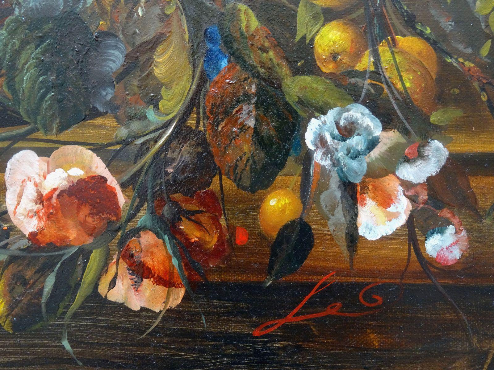 Still life with roses. 2019. Oil on canvas, 60x90 cm - Painting by Arturs Amatnieks (Leon) 