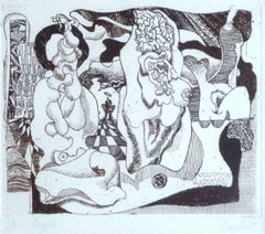 Couple. I/XX. 1992. Paper, etching, 19x21, 3 cm