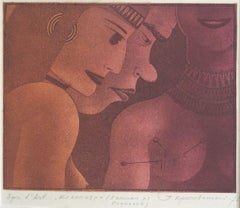 Die Kleopatra ist Kleopatra. Notes from the Underground. 1978, Papier, Aquatinta, 22x25cm 