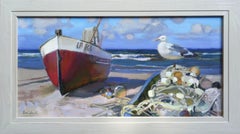 Domingo por la mañana. 2020. Óleo sobre lienzo, 30x60 cm