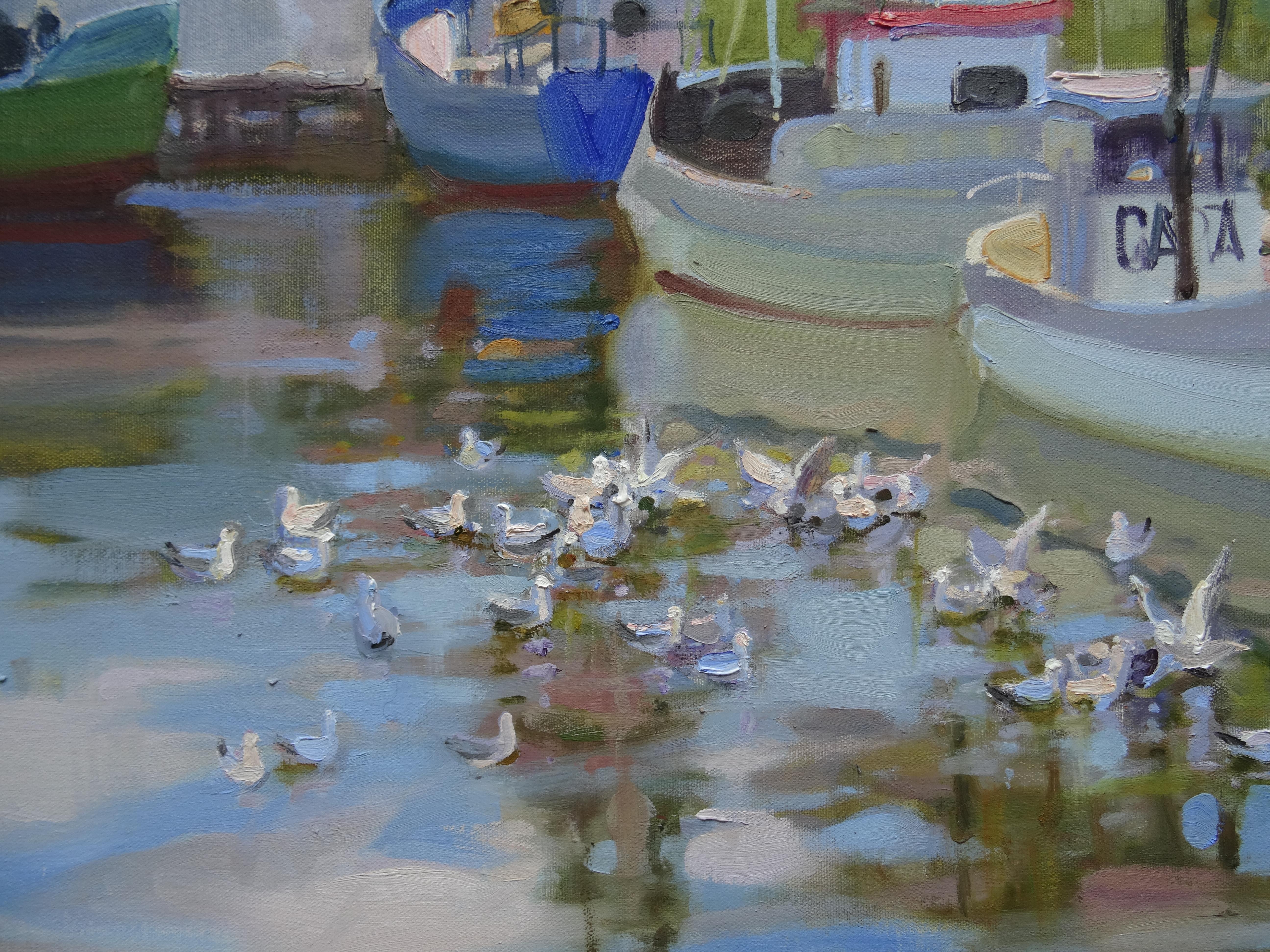 Muelle. 2020. Óleo sobre lienzo, 50x70 cm
paisaje con barcos

Valery Bayda (1958)

Valery Bayda nació en 1958 en Rusia. De 1983 a 1989 estudió en el Instituto Estatal de Cinematografía de la Unión, en la Facultad de Bellas Artes. Participa en