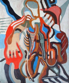 Due. 1990. Cartone, tempera, 56x47 cm