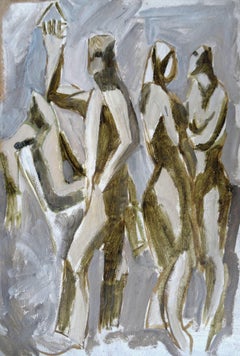 Sunny face. Bilateral. Cardboard, tempera, 53x35.5 cm