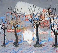 In the park. 1971. Oil on canvas, 81x89 cm