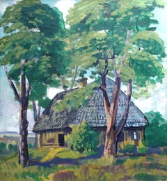 Farmhouse. 1985. Oil on canvas. 80x74 cm