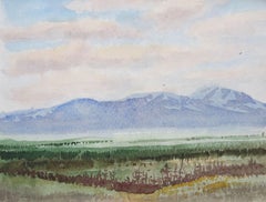 Blauer Berg. 1975. Aquarell auf Papier, 14x19 cm