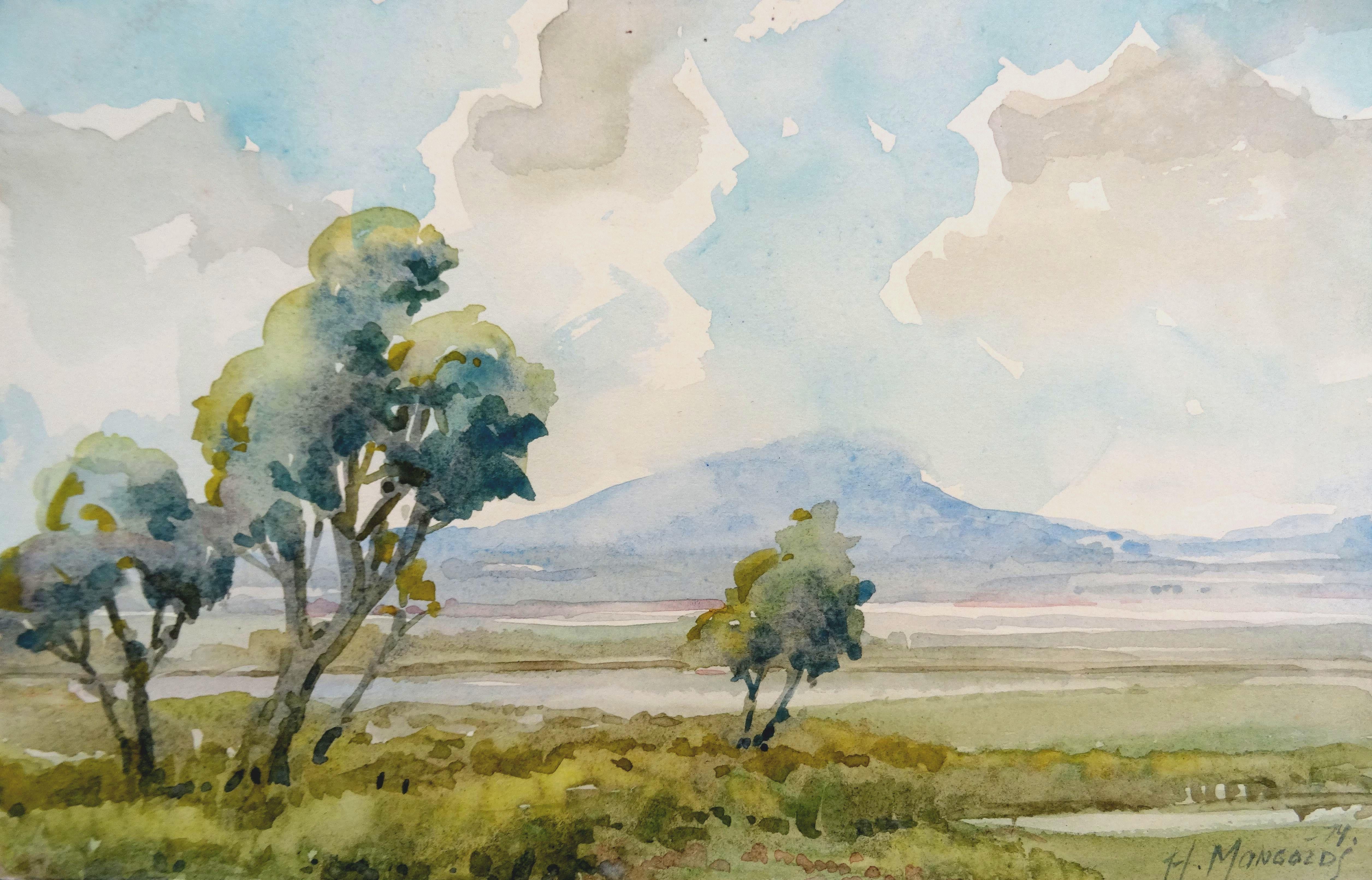 Meadow. 1974, watercolor on paper, 15x23,5 cm