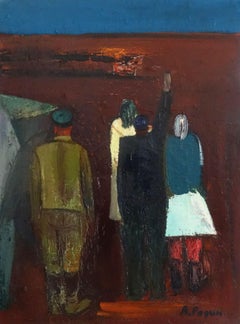 First furrow. 1980. Oil on canvas, 73x54 cm