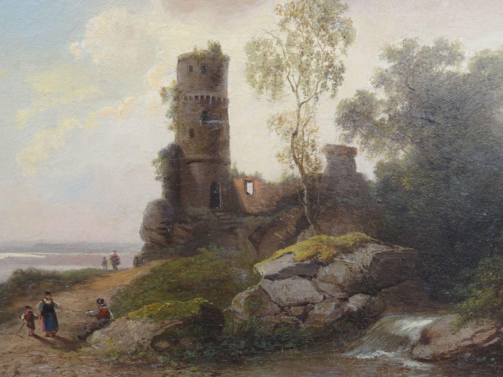 Der Weg am Meer. 1869. Öl auf Leinwand, 31x53 cm, Öl im Angebot 4