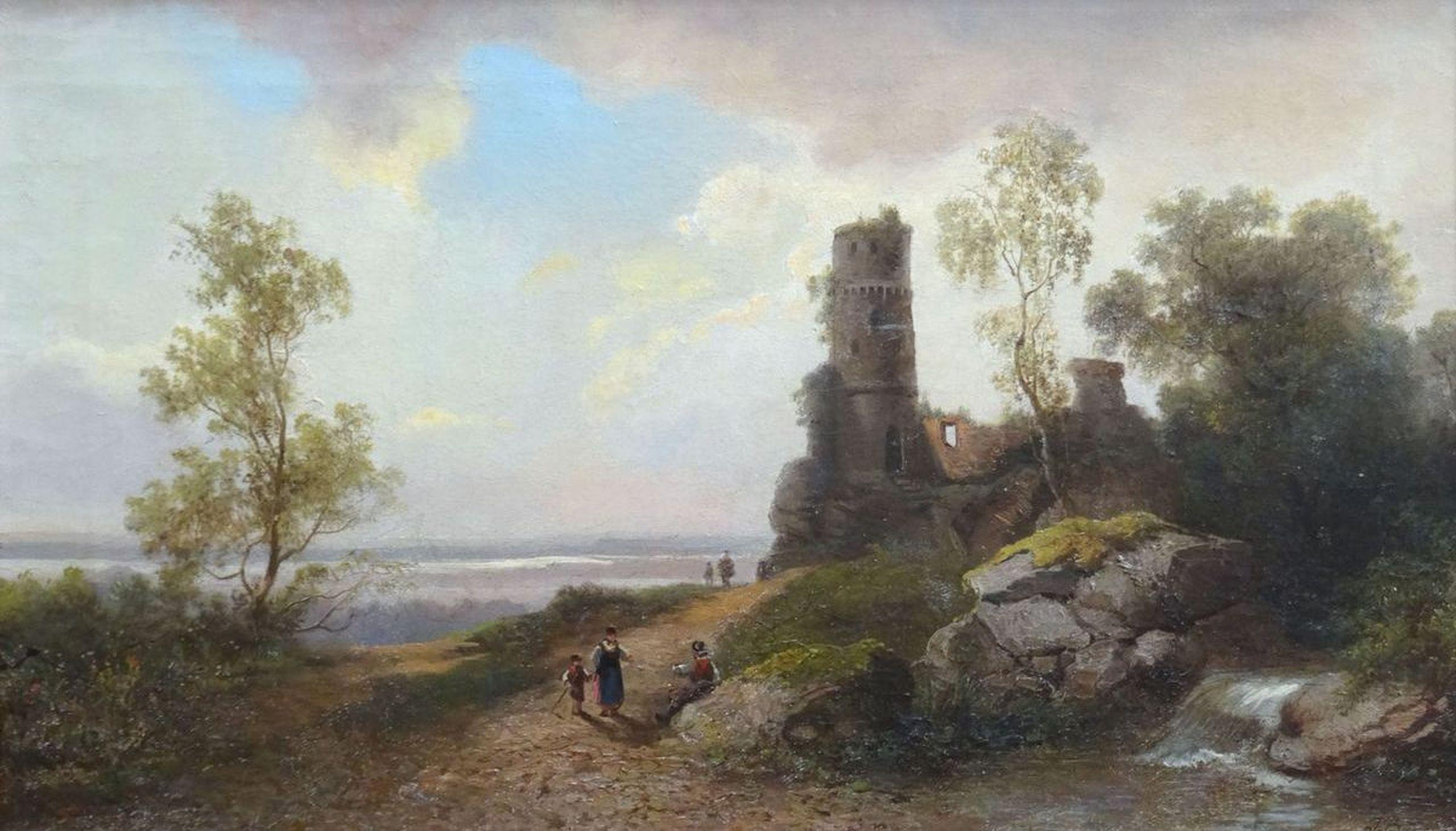 Path by the sea. 1869. Oil on Canvas, 31x53 cm