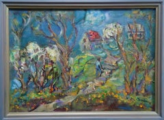 Cherries en fleurs. 2010, acrylique sur papier, 49x70 cm